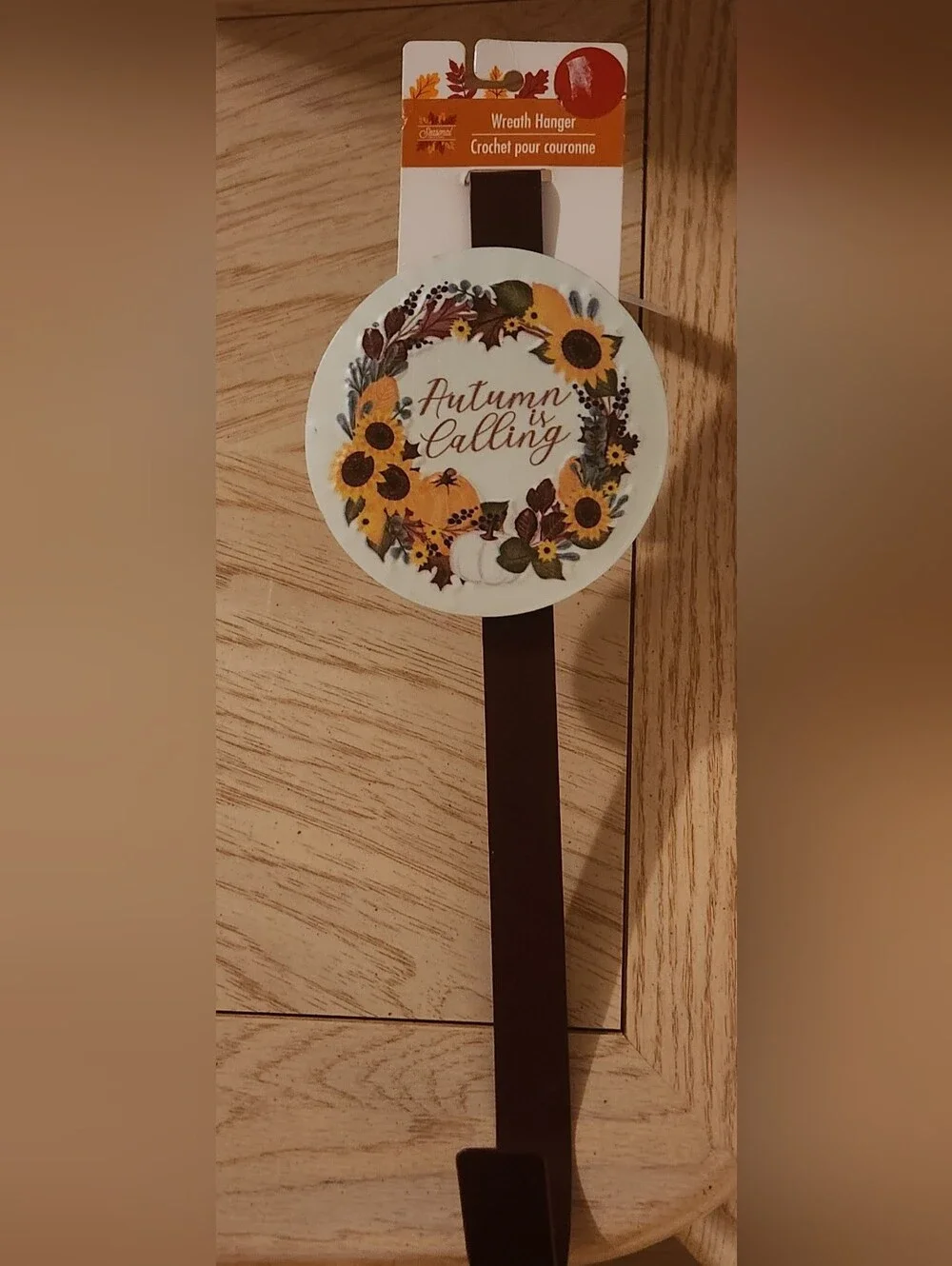 Autumn is Calling Sunflower Wreath Hanger